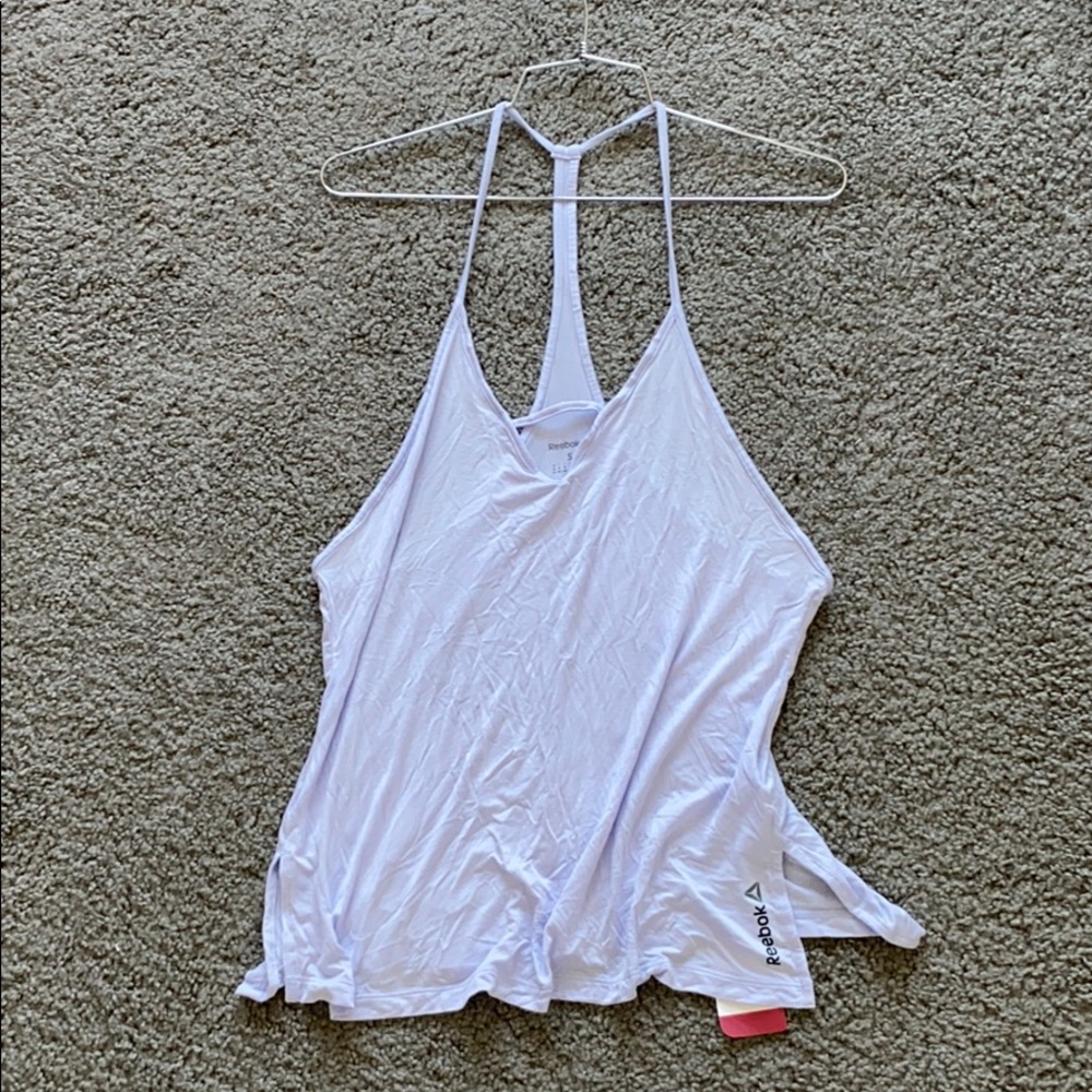 NWT!! Reebok Strappy Tank 💜🤍